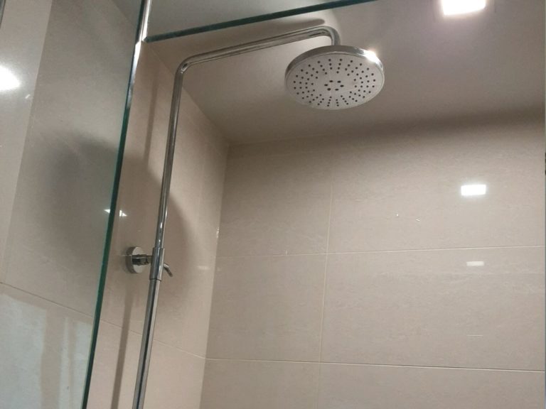 After steam shower with frameless glass renovation burlington adept services