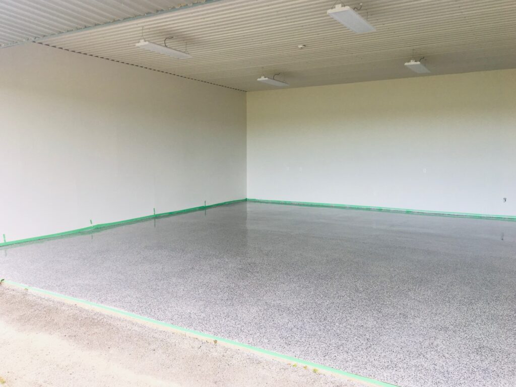 burlington airport hangar epoxy flooring drywall insulation adept services renovation contractor GTA
